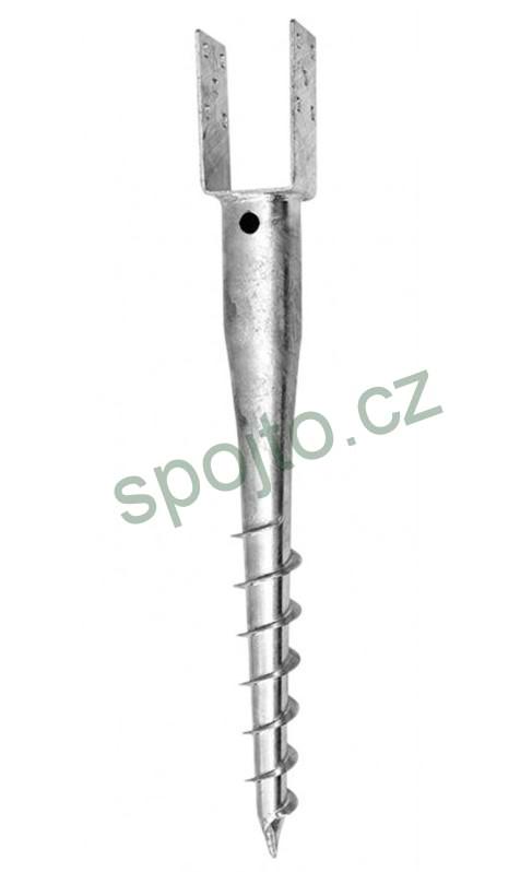 Zemní vrut PWU 100 x 900 mm, typ U.