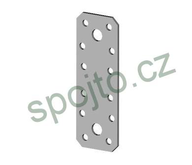 Spojovací deska s otvory 65x180x2 mm.