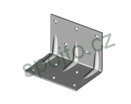 Úhelník 53x53x100 mm s prolisem Zn
