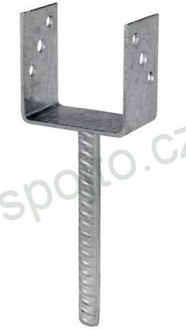 Kotevní patka U 160 x 60 mm KP141