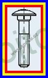 Vratový šroub M12 x 240 zn