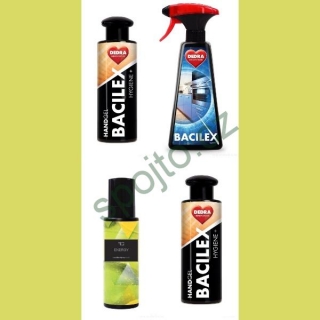 SET Bacilex, 2x Čisticí dezinfekční gel na ruce + Dezinfekční parfém + Čistič